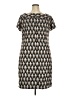 DressBarn Argyle Gray Casual Dress Size 18 - photo 2