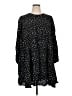 Sugar Lips 100% Rayon Stars Black Casual Dress Size 1X - photo 1