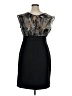 AB Studio Graphic Black Cocktail Dress Size 16 - photo 2