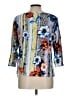 Ruby Rd. Blue 3/4 Sleeve Blouse Size L (petite) - photo 2