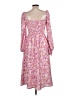 Few Moda 100% Polyester Paisley Pink Casual Dress Size L - photo 2