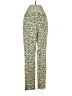 Escada Animal Print Yellow Casual Pants Size EU 34 / US 4 - photo 1