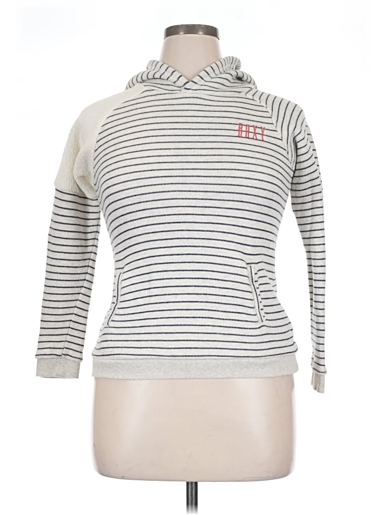 Pre-owned Roxy Pullover Sweater In Gray