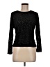 Petite Sophisticate Black Long Sleeve Top Size Med Petite - photo 1