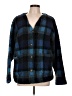 Lee 100% Polyester Plaid Blue Cardigan Size 1X - photo 1