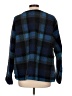 Lee 100% Polyester Plaid Blue Cardigan Size 1X - photo 2