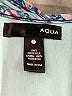 Aqua 100% Polyester Print Blue Casual Dress Size S - photo 4