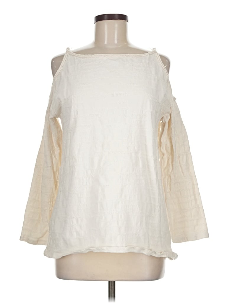 Pre-owned Max Studio Sweatshirt In Ivory