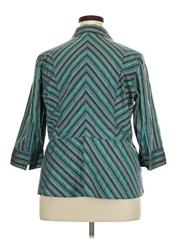 Lane Bryant 3/4 Sleeve Button-Down Shirt (view 2)