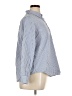 Old Navy 100% Cotton Stripes Blue Long Sleeve Button-Down Shirt Size XL - photo 4