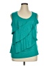 Croft & Barrow Teal Sleeveless Blouse Size XL - photo 1