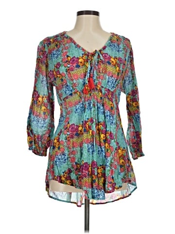 RUBY YAYA 3/4 Sleeve Blouse (view 1)