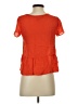Joie 100% Silk Orange Short Sleeve Top Size XS - photo 2