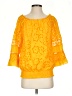 Tyler Boe Yellow 3/4 Sleeve Blouse Size S - photo 1