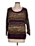 New Directions 100% Acrylic Color Block Burgundy Pullover Sweater Size L - photo 1