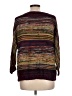 New Directions 100% Acrylic Color Block Burgundy Pullover Sweater Size L - photo 2