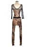 Chesley Animal Print Gold Jumpsuit Size XXS (estimated) - photo 2