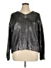 Kate & Mallory designs Metallic Silver Pullover Sweater Size XL - photo 1