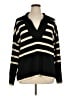 Ellen Tracy Stripes Black Pullover Sweater Size XL - photo 1