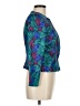 Liz Claiborne 100% Polyester Teal Long Sleeve Blouse Size 8 Petite - photo 4