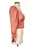 Free People 100% Polyester Orange Long Sleeve Blouse Size S - photo 4