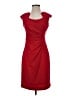 Calvin Klein Solid Red Cocktail Dress Size 2 - photo 1