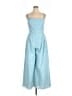 Glamorous 100% Polyester Hearts Blue Jumpsuit Size 10 - photo 1