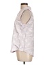 Calvin Klein 100% Viscose Silver Sleeveless Button-Down Shirt Size L - photo 5