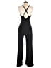 Lush 100% Polyester Solid Black Jumpsuit Size S - photo 2