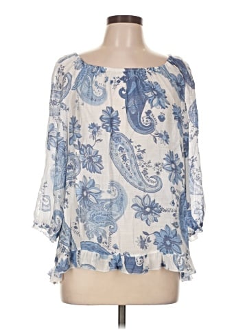 Unique Spectrum 3/4 Sleeve Blouse (view 1)