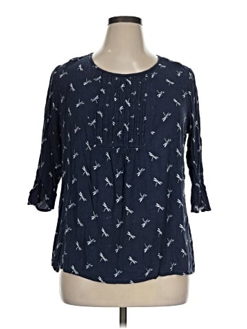 Croft & Barrow 3/4 Sleeve Blouse (view 1)