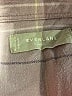 Everlane Plaid Purple 3/4 Sleeve Button-Down Shirt Size L - photo 7