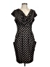 Pink Martini 100% Polyester Polka Dots Black Cocktail Dress Size L - photo 1