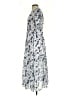 Simplee 100% Polyester Print Blue Casual Dress Size S - photo 5