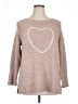 LC Lauren Conrad Hearts Tan Pullover Sweater Size XL - photo 1