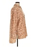 Nine West 100% Polyester Animal Print Brown 3/4 Sleeve Blouse Size XL - photo 4