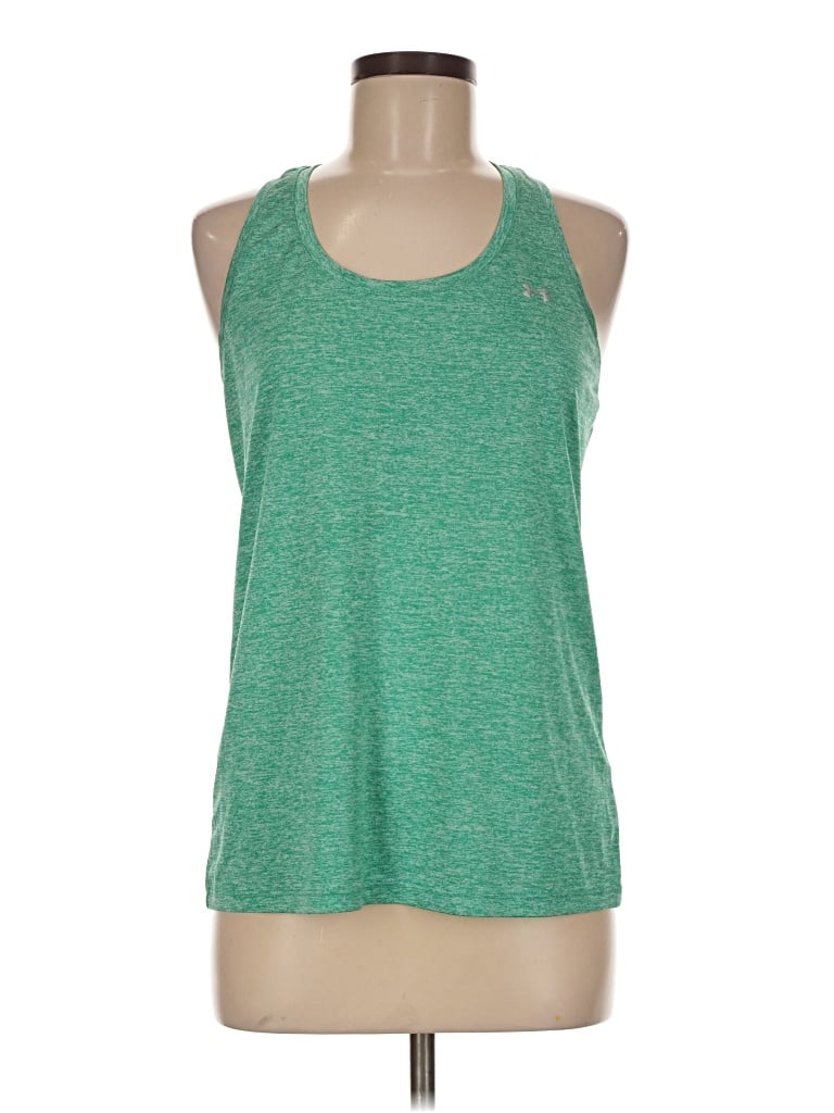 Pre-owned Under Armour Active Tank Top In Green