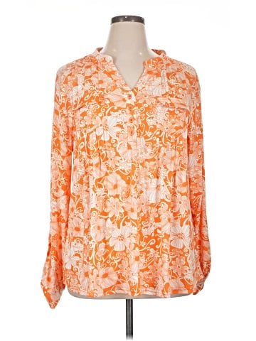 White Mark Long Sleeve Blouse (view 1)