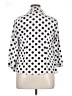 Unique Vintage 100% Polyester Polka Dots White 3/4 Sleeve Blouse Size 1X - photo 2