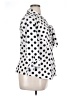 Unique Vintage 100% Polyester Polka Dots White 3/4 Sleeve Blouse Size 1X - photo 4