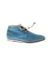 Tod's 100% Leather Blue Ankle Boots Size EU 38 1/2 - photo 1