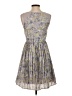 Lauren Conrad 100% Polyester Floral Gray Cocktail Dress Size 2 - photo 2