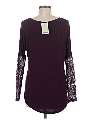 Bordeaux Long Sleeve Top (view 2)