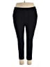Petite Plume Solid Black Active Pants Size 2X - photo 1