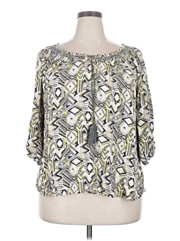 Faded Glory 3/4 Sleeve Blouse (view 1)