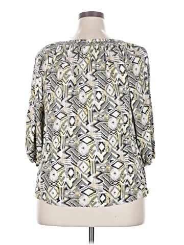 Faded Glory 3/4 Sleeve Blouse (view 2)