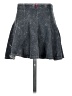 Hard Tail Paisley Gray Denim Skirt Size XS - Sm - photo 2