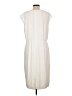 Halston 100% Polyester Solid White Ivory Casual Dress Size 14 - photo 2