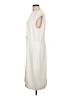 Halston 100% Polyester Solid White Ivory Casual Dress Size 14 - photo 5