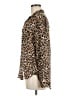 Cloth & Stone 100% Rayon Animal Print Brown Long Sleeve Blouse Size M - photo 5